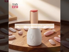 カスタマイズされたロゴ 16ml スクエア空 UV ジェルネイルポリッシュガラスボトル