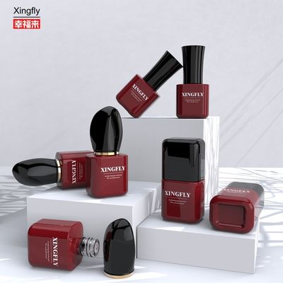 カスタム 8ml 独特 透明 空気 ゲル ガラス ゲル ネイル ポリッシュ ボトル カップ ブラシ
