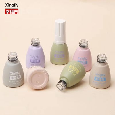 よい価格 クリア 12ml 高級 空気ジェル ガラス ネイルポーチ ボトル オーダーメイド ロゴ スクウェア ネイルポーチ ボトル オンライン