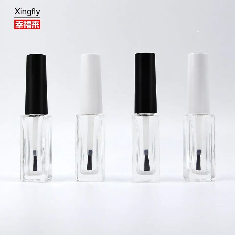 ガラスカラー 6ml 空のジェル ポリッシュボトル スクリューキャップ 透明色