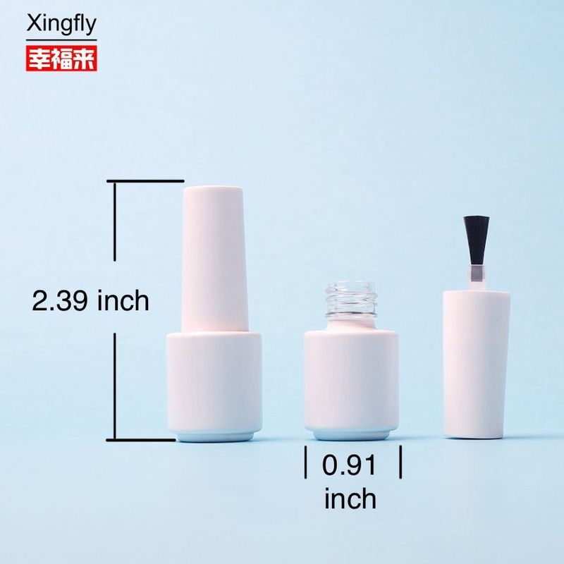 5ml ネイルロングボトル カスタム 空の丸いガラスジェル カラージェルロング