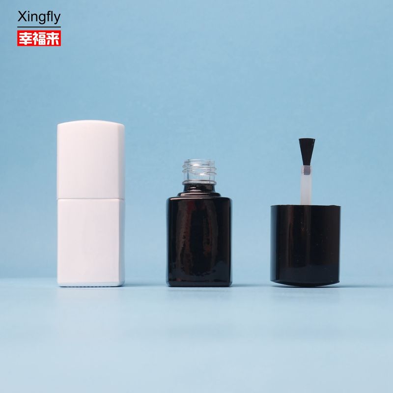 5ml ネイルロングボトル 空き透明ガラス ネイルロングボトル ブラシとキャップ
