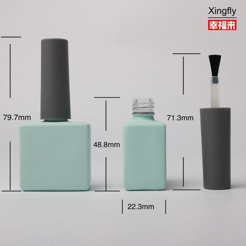 滑らかな空のネイルポーチ ガラスボトル 14ml カスタムカラー プライベートラベル UVゲルポーチ ボトル