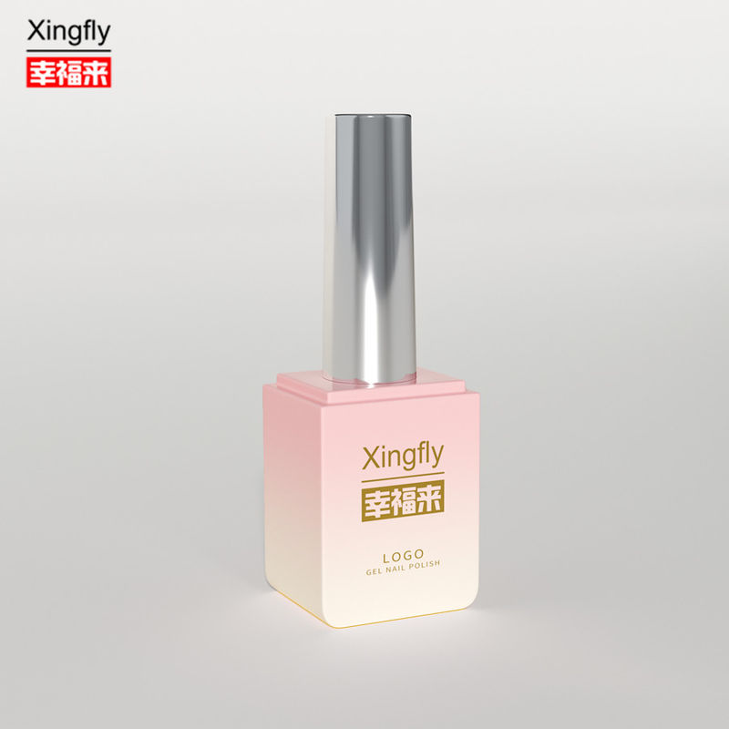 ゲルポーチ 方形ボトル 13ml UVジェル 空き方形 ネイルポーチ ブラシキャップ付き ボトル