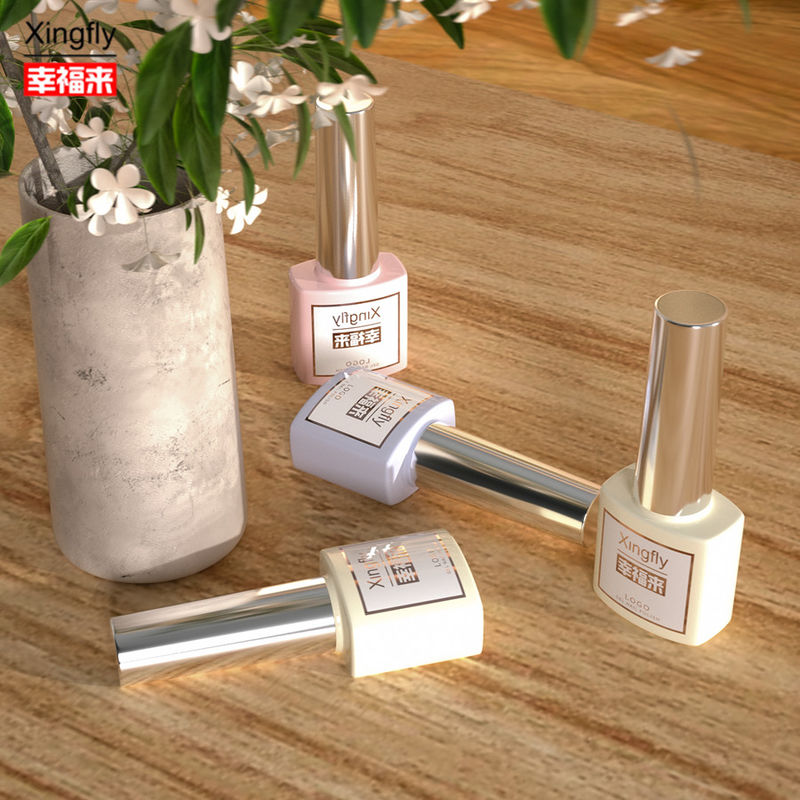 7ml ネイルポーチ ボトル UVジェルポーチ コンテナ 方形 空のネイルポーチ ガラスボトル