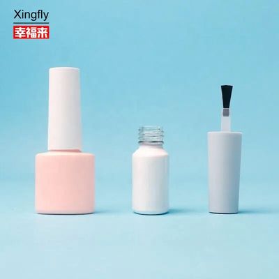表面処理のコーティングとガラス空のネイルポーチ容器