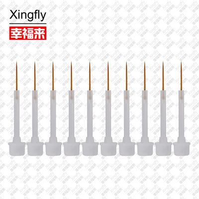 Xingfly ネイルアート ポーチ 薄毛ブラシ ナイロン ヘア プラスチック ハンドル 素材