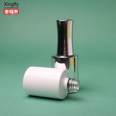 ガラス 15ml ネイルポーチ ボトル カスタム製 ブラシとキャップ付きUVコーティング