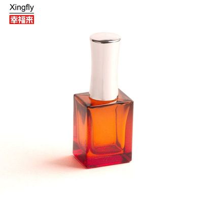 カスタム 10ml ゲル ネイル ポリッシュ ボトル ブラシキャップ付き 透明 空のガラス