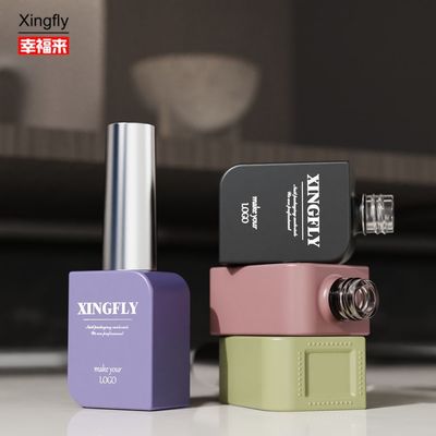 クラシック 10ml 方形 ユニークな 空のガラス ネイル ポーチ ボトル ジェル ポーチ コンテナ