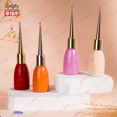 12ml ネイルポーチボトル ゲルボトル ネイルポーチ 空のゲルポーチボトル ブラシ付き