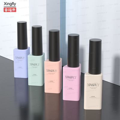 12ml オーダーメイド トライアングル フロー UV ネイルジェル ボトル ブラシキャップ