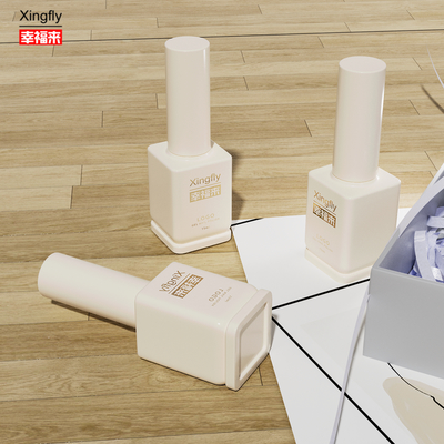 よい価格 15ml Square Custom Private Label Adhesive Tips Gel Nails Polish OEM Custom Glass Bottle オンライン
